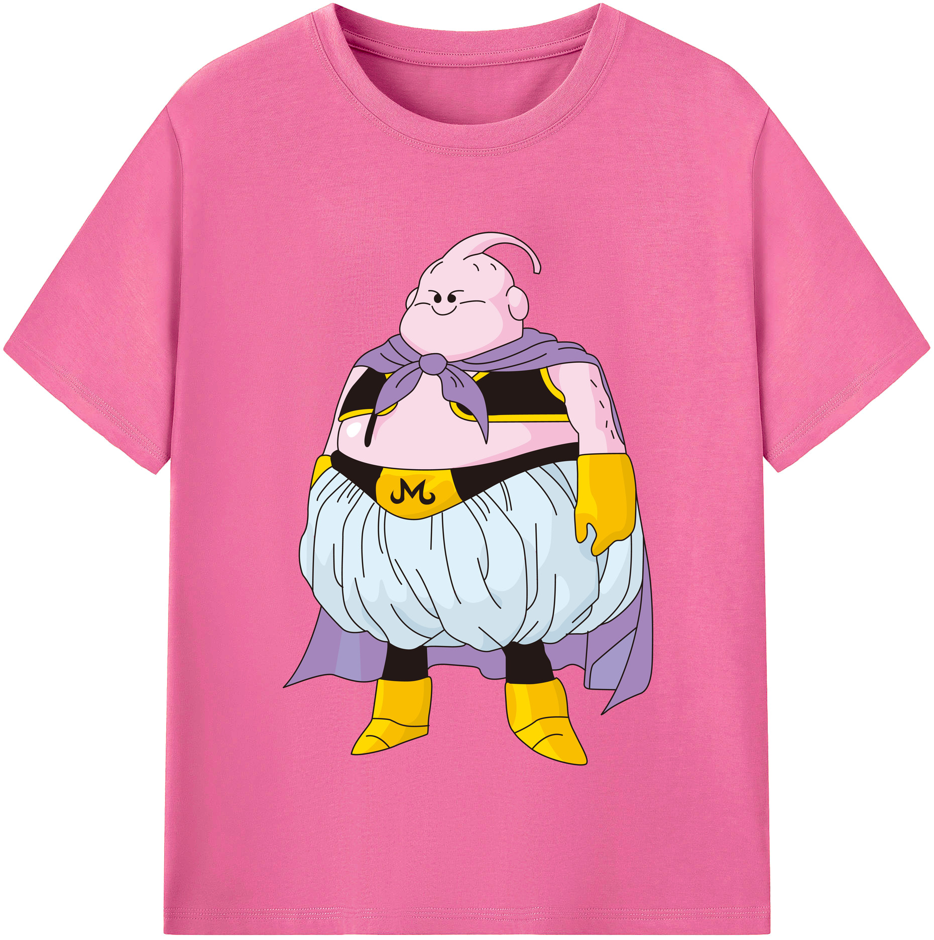 （画像用） ドラゴンボール 魔人ブウ DRAGON BALL Majin Buu レディースカジュアルプリントTシャツ（綿100％）
